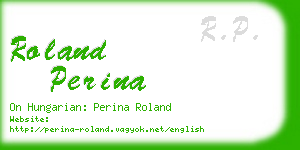 roland perina business card